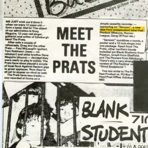 Directed by Angus McPake.
The Sound of Teenage Scotland.  Legendary record label FAST Product signed one of the youngest Punk Bands- The Prats