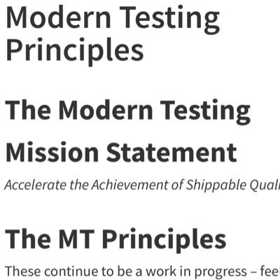 modernTestng's profile picture. Accelerate the Achievement of Shippable Quality