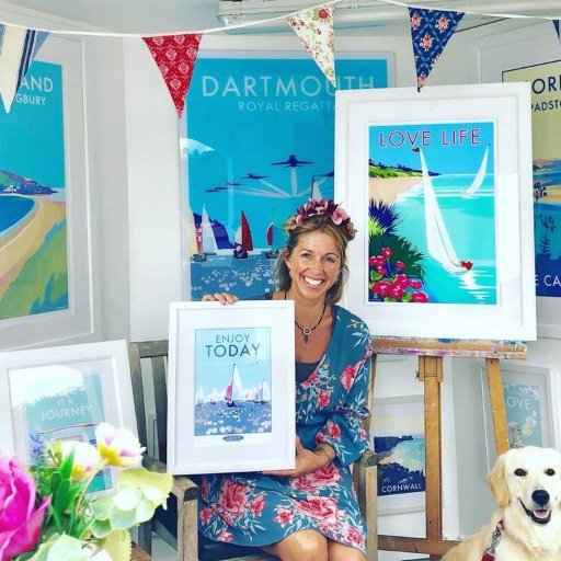 #Devon award winning #artist creating vintage #travelposters and #seasideprints, available to buy from my website https://t.co/PrtuWMsYUH