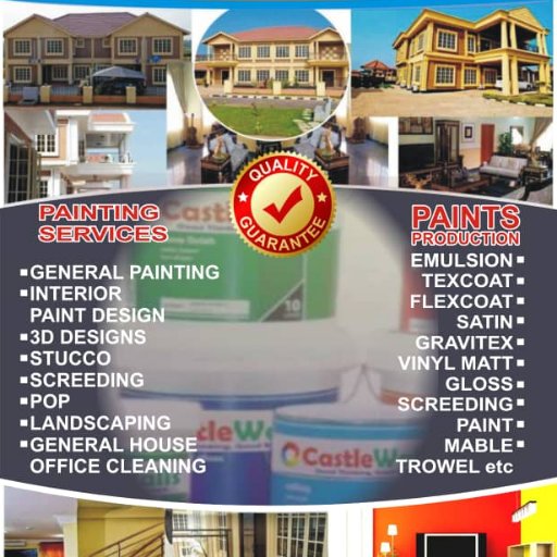 Castle Walls is a dynamic paint production and painting services company, for homes and commercial buildings.