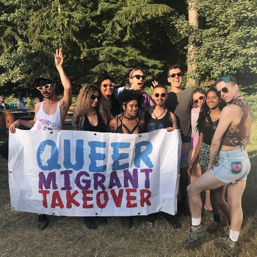 Foreign faggotry against assimilation. We throw parties to celebrate co-existence and anti-borders queerness. Bookings: queermigrantstakeover@gmail.com