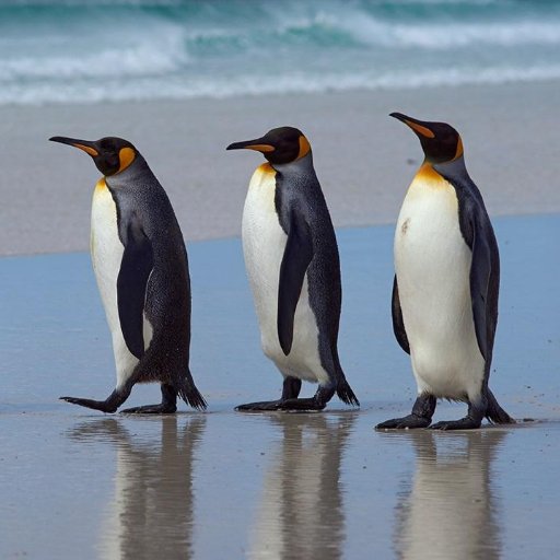 Just a trio of penguins looking for adventure
