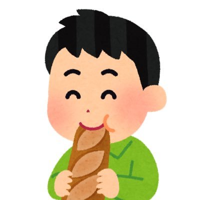 口からパンを出す男の子のイラスト 特許庁といえばコレ