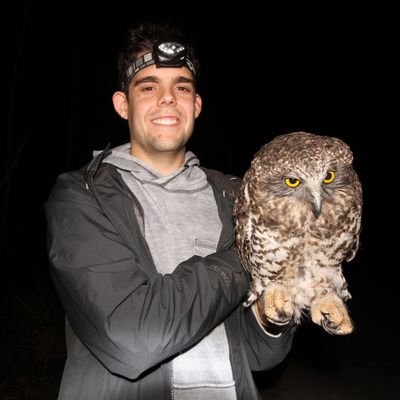 Powerful Owl researcher 🦉 
Burrito roller 🥙
Bird watcher 🐦
Ecologist 🌲
Traveller 🌏

Instagram: nick.carter182