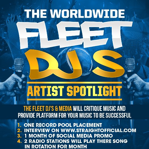 Fleet Artist Spotlight event . Worldwide  call 404 465 1546 or email  info@fleetdjs.com ig  @fleetartistspotlight