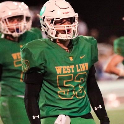 God, Football, Class of 2021 Varsity Right guard West Linn High School 6’0 215lbs