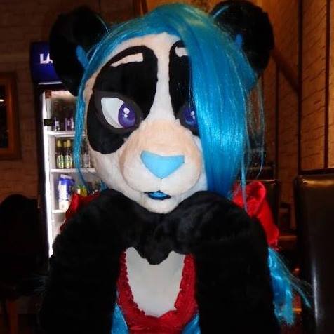 A fursuiter panda and animegao kigurumi performer from Finland.