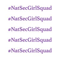 NatSecGirlSquad(@NatSecGirlSquad) 's Twitter Profile Photo
