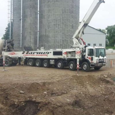 Harmer Concrete Pumping Ltd has a fleet of 8 pumps ranging from 32m-56m, 2 TB130 Telebelts and Hiab crane setup for moving form cages .