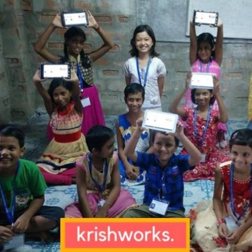 tweetkrishworks's profile picture. Krishworks helps students in rural areas to read, write and communicate in English in funniest ways possible.