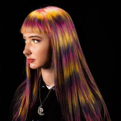 #hairgeek15 winner of #creativevisionlive and #festivalstyle hairstylist using #milkshakehair full colour and styling range love #hair #hairup #balmain