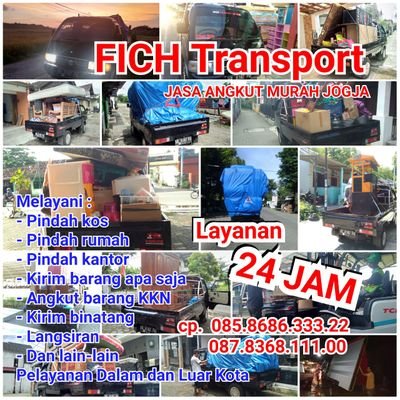 Melayani Jasa Angkut Barang Apa Saja
Pelayanan 24 jam
-Pindah kos
-Pindah rumah
-Pindah kantor
-Kirim barang-barang
-Dan lain lain
#jogja #sleman #bantul #solo