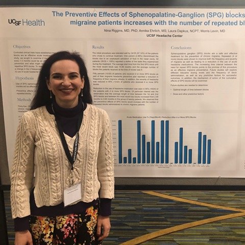 Nina Riggins is the Vice Chair of BrainPac and Headache & Facial Pain Section of AAN.  Through research, she hopes to help every patient live pain-free.