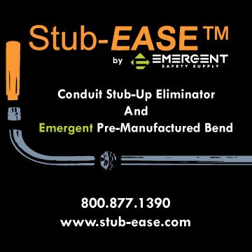 Stub-EASE is the World's First Conduit Stub-Up eliminator, that eliminates the slip, trip and fall hazards associated with conduit stub-ups.