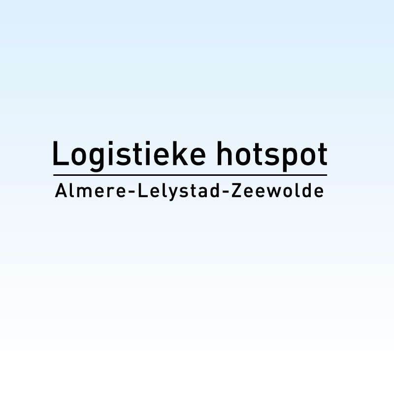 Almere, Lelystad en Zeewolde vormen samen de logistieke hotspot in wording van ons land. De infrastructuur is goed en je vindt er zeeën van ruimte.