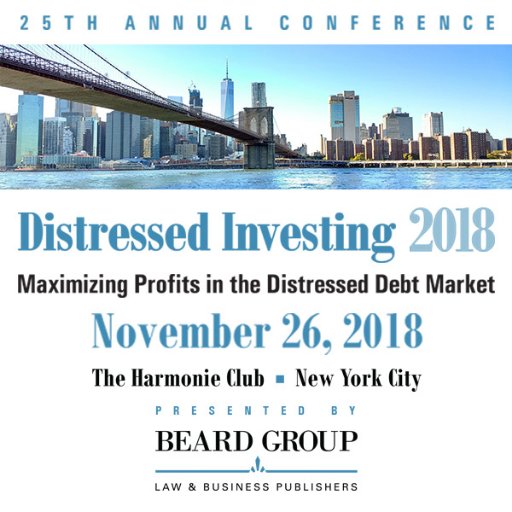 Home of Distressed Investing 2018 Conference Nov. 26th at The Harmonie Club,  4 E. 60th St., in Midtown Manhattan.