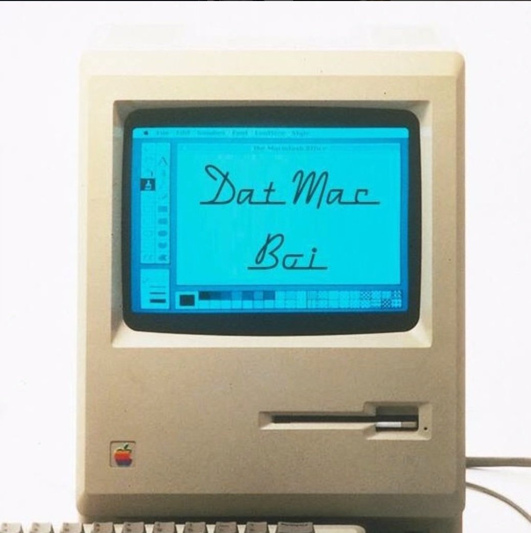 DatMacBoi1's profile picture. Apple Enthusiast & Collector

https://t.co/HmR5R7JArm