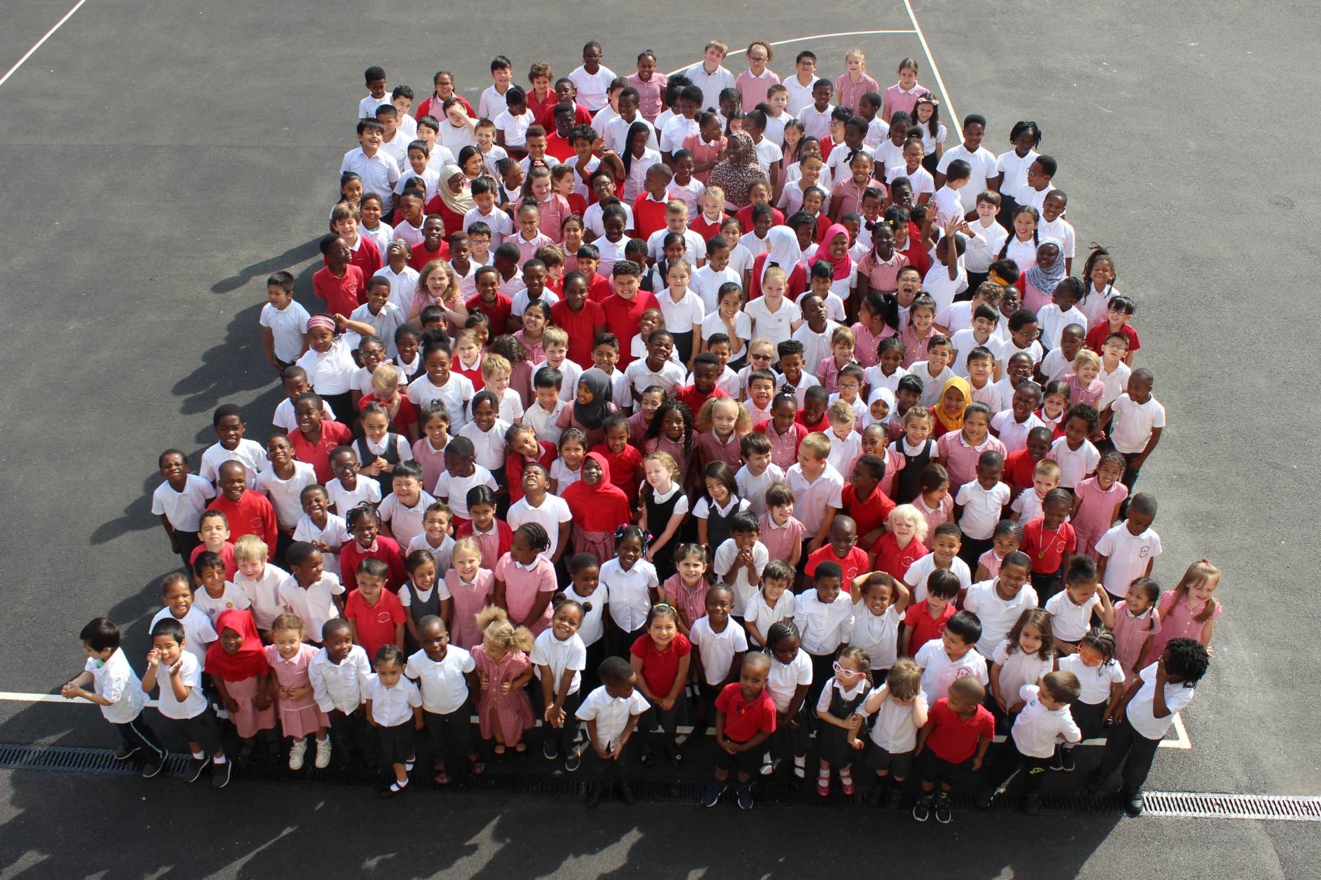 We are a Primary School in SE London, with happy and hard working children.