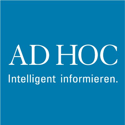 ADHOC_PR's profile picture. Presse/PR I Social Media I Corporate Publishing I Konzeption I Markenauftritt I Verlag  
Impressum: https://t.co/CDgkdQC1wQ
Umsatzst.-Id-nr.: DE126784894