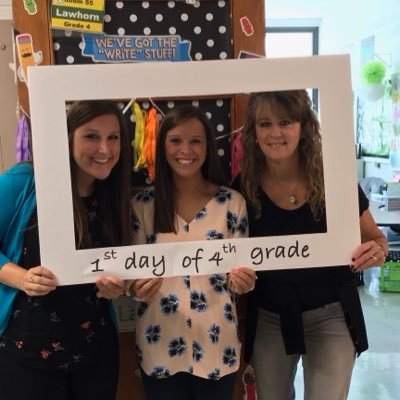 Fourth grade team at Salem Township: Mrs. Combs - Math/Science, Mrs. Jackson - ELA/SA and Ms. Lawhorn - Intervention specialist #inclusion #coteaching