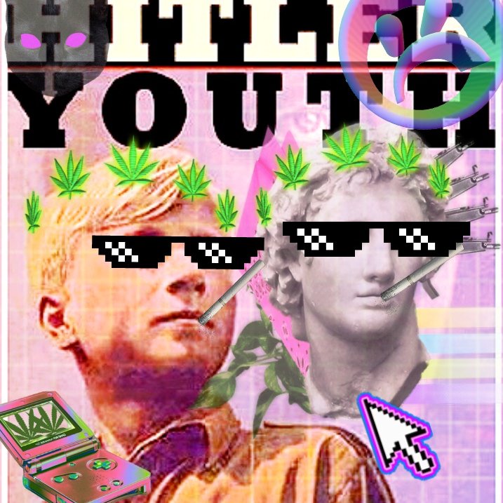 hitlerwave
vaporwave and WW2
trippy pics
dank edits
👇👇new merch below👇👇