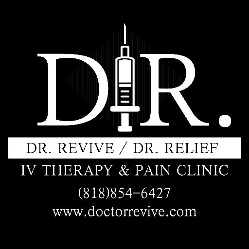 DR.REVIVE / DR.RELIEF IV Therapy & Pain Clinic Address: 20315 Ventura Blvd suite #315 A, Woodland Hills, CA 91364 Phone: (818) 854-6427