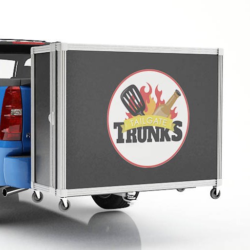 Bring your TV and Bar to the Tailgate in a convenient enclosed trunk, mounted to your trailer hitch!  Its a hitch-mounted entertainment center!