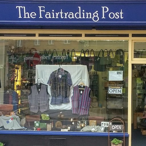 A Fairtrade shop in Melton Mowbray. Not for profit run by volunteers.