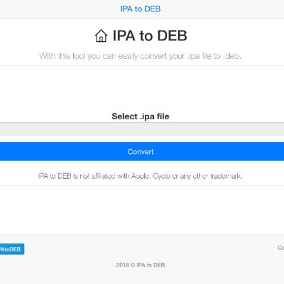 IPA to DEB on Twitter: "Convert your .deb files to .ipa easily ! https