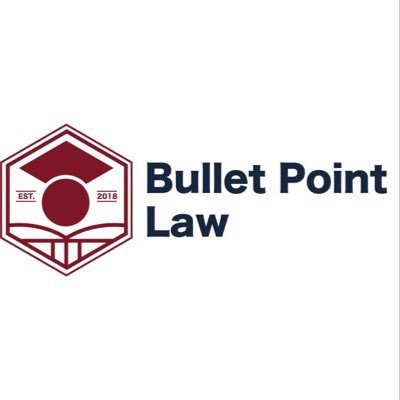 bulletpointlaw's profile picture. A legal education platform for all your revision needs. Facebook: https://t.co/L3ubDDDIGo Instagram: bulletpointlaw