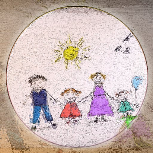 Drawing in a way, suitable for kids at ages between 2 and 5 years old. الرسم بطريقة تتناسب مع عمر الاطفال الصغار بين ٢ و5 اعوام