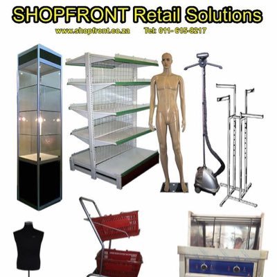 The best and most affordable shop fittings. Email us for a quote at sales@shopfront.co.za