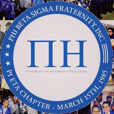 The Pi Eta Chapter of Phi Beta Sigma Fraternity, Inc. for the University of Minnesota and MSP Area Universities.