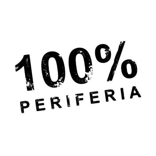 100%PERIFERIA è un marchio nato dall’esigenza di creare una collaborazione con artisti, curatori, associazioni, istituzioni in genere nel comune intento di riqu