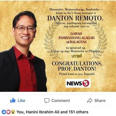 News Editor at The Manila Times. Tutor in IELTS, TOEFL. Author of RIVERRUN. Danton Remoto YouTube Channel 
CONTACT FOR WORK: danton.lodestar@gmail.com