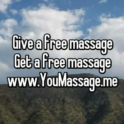 Give A Massage For FREE.            Get A Massage For FREE.                     EVERYTIME. #Youmassageme
              https://t.co/m2Kjp9gYCB