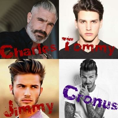Cronus: #Wife: @Raven_Informant , 25/ Charles: #Single, 51, father / Jimmy: #Taken: @seven_7sinners Juliet(Lust), 20, / Tommy: #Single, 18