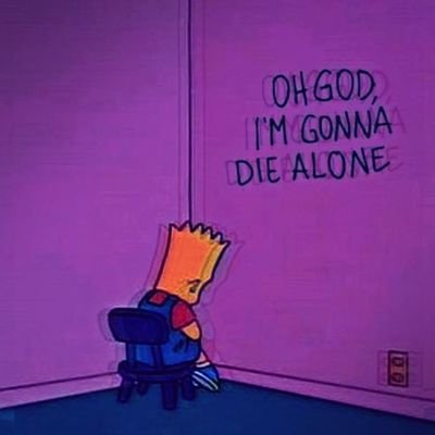 Sad Bart on X: Quando a tristeza joga as raízes na tua vida, ela