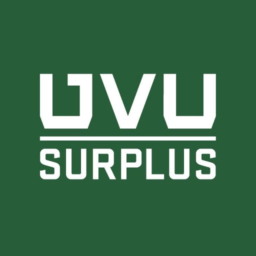 UVU Surplus: Check online
https://t.co/ChBpvjfyK2