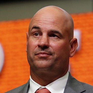 Right eyebrow of the head coach of the University of Tennessee.