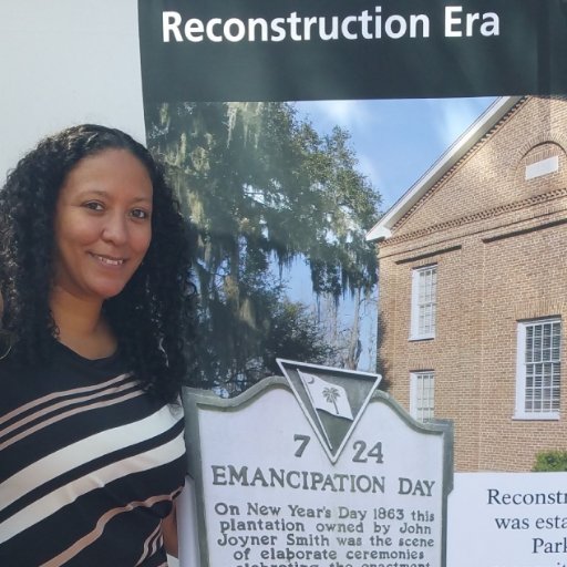 VictoriaASmalls's profile picture. Victoria Smalls,
Public historian & educator.
Banner Image- Emancipation Proclamation 1863, Courtesy- Arianne King-Comer & Penn Center