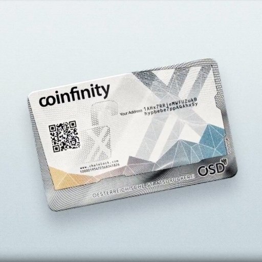 Bitcoin Cold Storage Card. Simply Secure. Worldwide Delivery.
Developed by @Coinfinity
