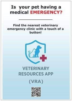 For pet owners! Check out this pet emergency application that was developed by veterinary ER doctors. It allows you to find the nearest after hours emergency ve