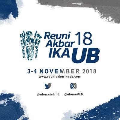 Reuni Universitas Brawijaya 3 dan 4 Nov 2018 di Jakarta. Daftar: https://t.co/LlsSKbyFn3
