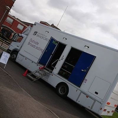 The adventures of Bertha, the Outside Broadcasting truck at The University of Bradford.