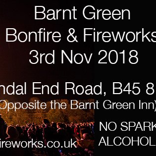 The official twitter account of the Barnt Green Scout & Guide fireworks display. This years display will be on Sat 5th Nov. Follow this page for the latest info