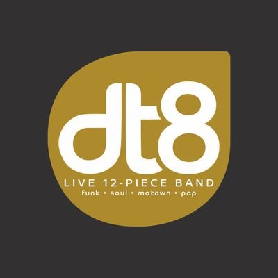 All-singing, all-dancing 12-piece funk & soul band guaranteed to keep your dance floor spinning -  booking through to 2024! Make a good party GREAT with DT8!!