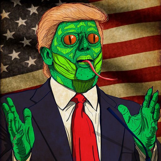 Part of the Crypto Illuminati. 50% lizard, 50% president. Bitcoin trader since 2026, from the future.