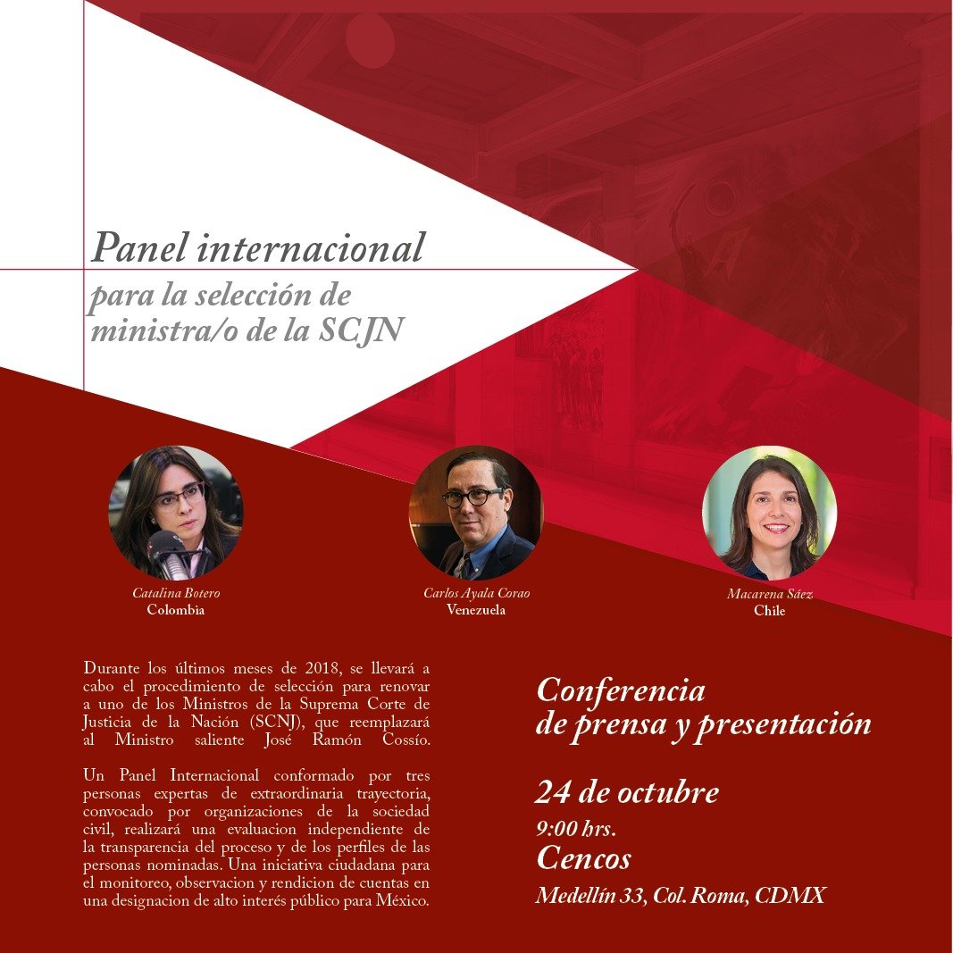 Panel Internacional de Expertos independientes para la selección de Ministra/o de la Suprema Corte de Justicia de la Nación de México