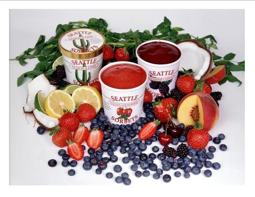Seattle Sorbets is a Seattle Washington based company that manufactures eleven delicious flavors of sorbet.